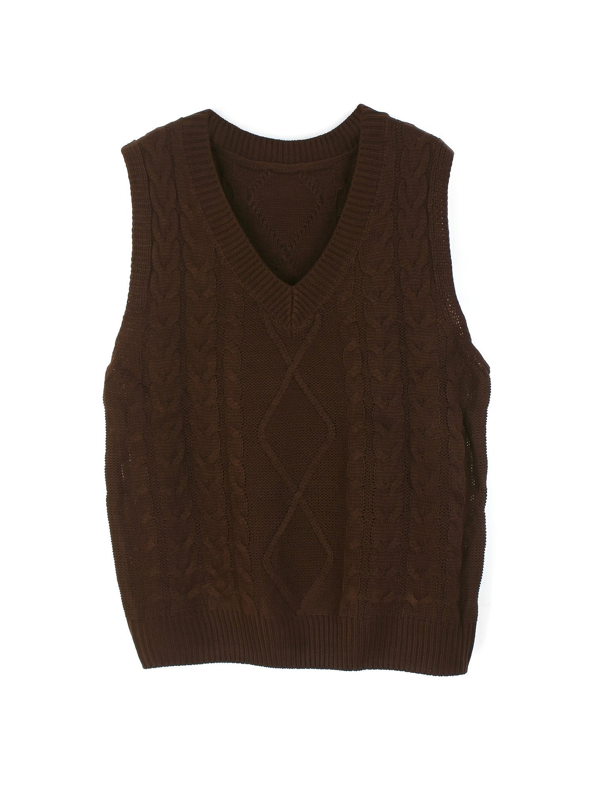 Luella – Chunky Cable-Stitch Pullover Vest for Women