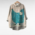 SCARLET | Elegant Summer Linen Blouse