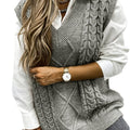 Luella – Chunky Cable-Stitch Pullover Vest for Women