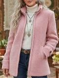 Maria – Teddy Jacket with Side Pockets for Women