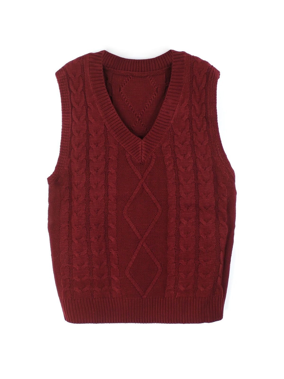 Luella – Chunky Cable-Stitch Pullover Vest for Women