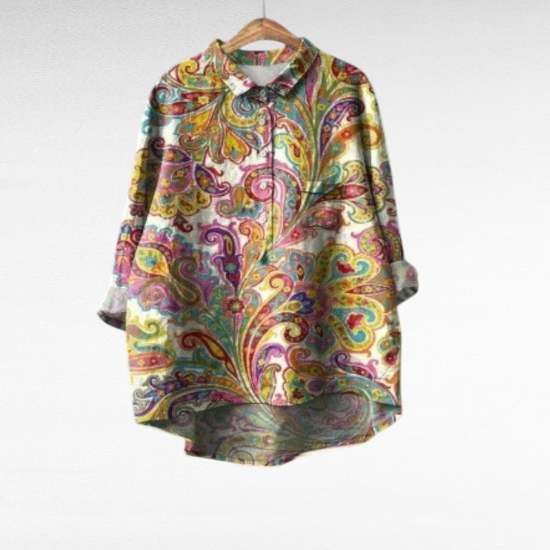 ELISA | Elegant Summer Linen Blouse