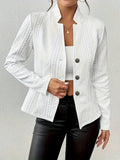 Estella – Fitted Cable-Stitch Cardigan Jacket for Women