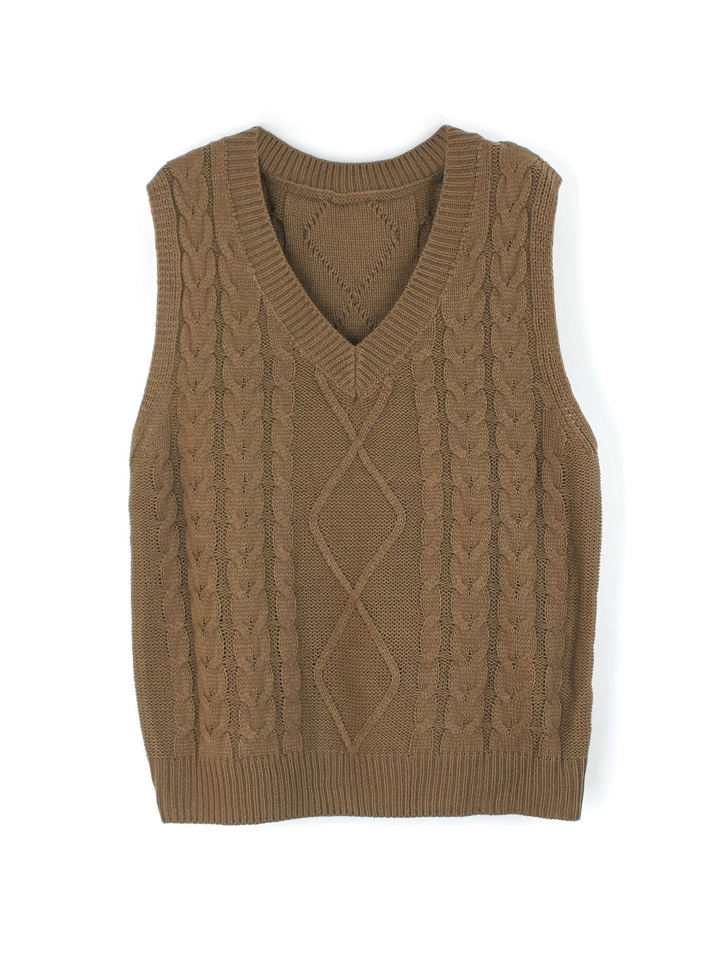 Luella – Chunky Cable-Stitch Pullover Vest for Women