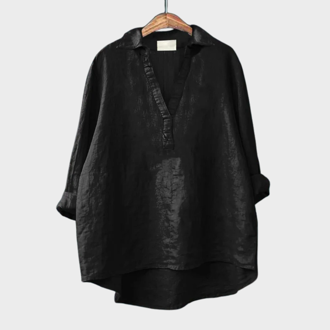 LAILA | Elegant Summer Linen Blouse