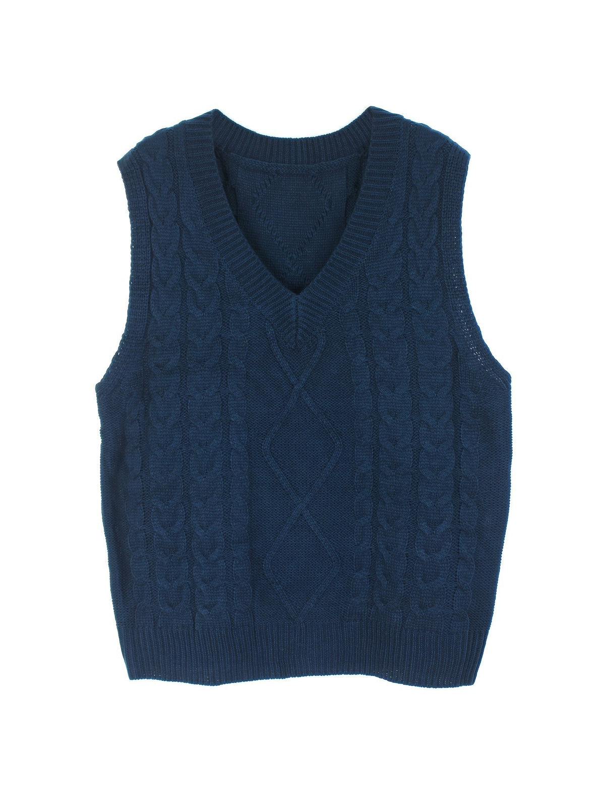 Luella – Chunky Cable-Stitch Pullover Vest for Women