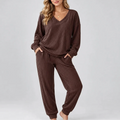 Robin – V-Neck Ribbed Jogger Set for Women