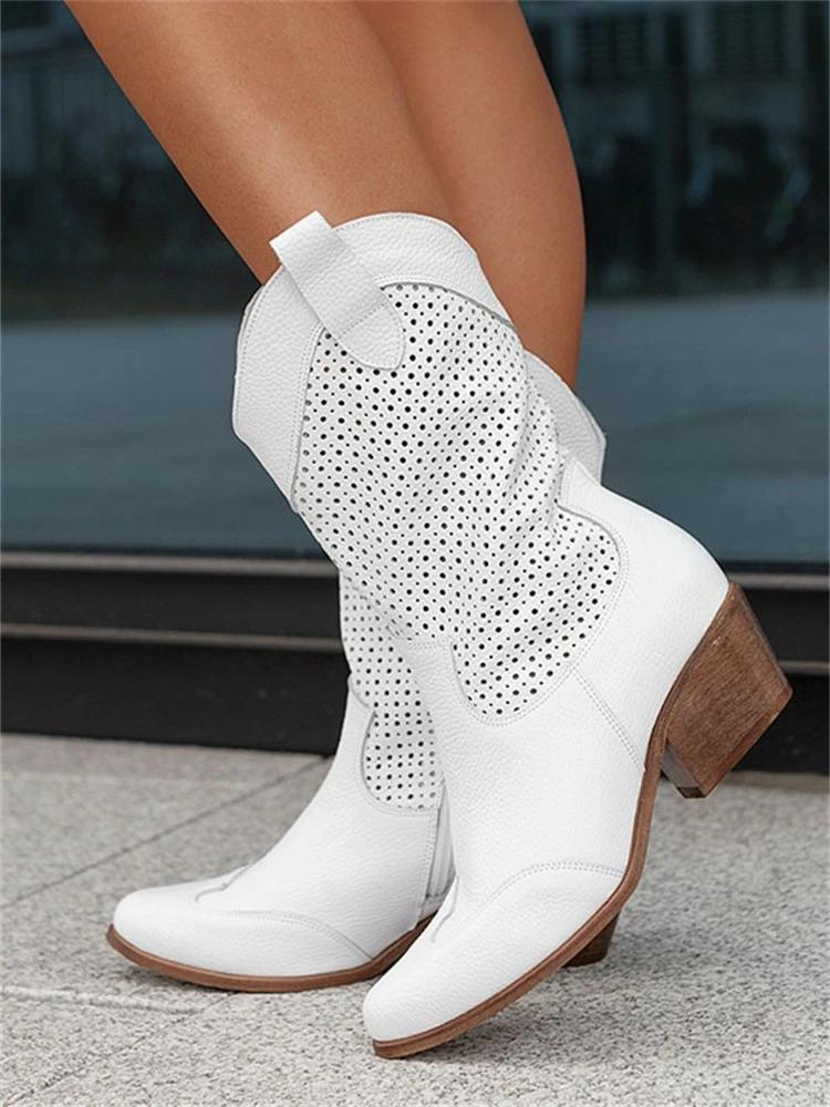 Cowboystiefel Damen | Bequemer Blockabsatz