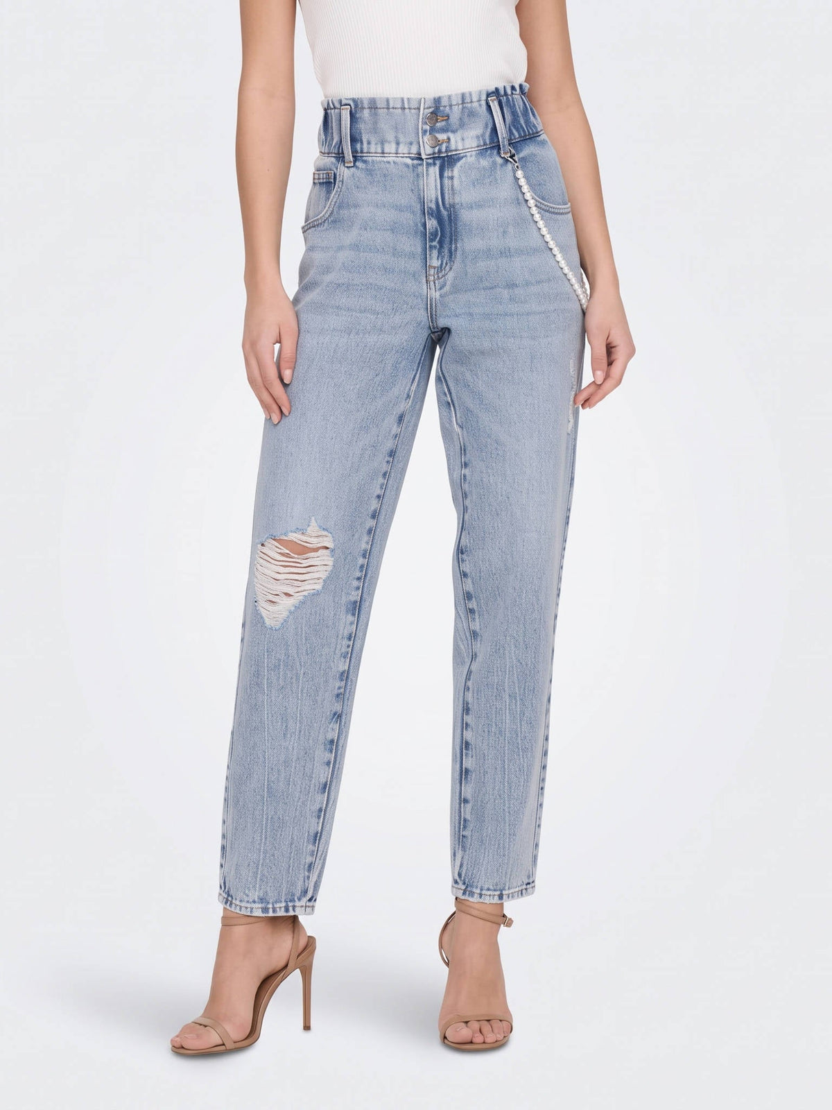 Sharon – Wide-Leg Trouser Jeans with Pressed Crease for Women