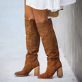 Catriona – Suede-Look Slouchy Knee-High Boots for Women