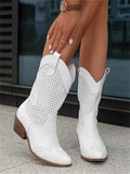 Stiefel Damen | Perforiert & Zeitlos im Western-Look 0