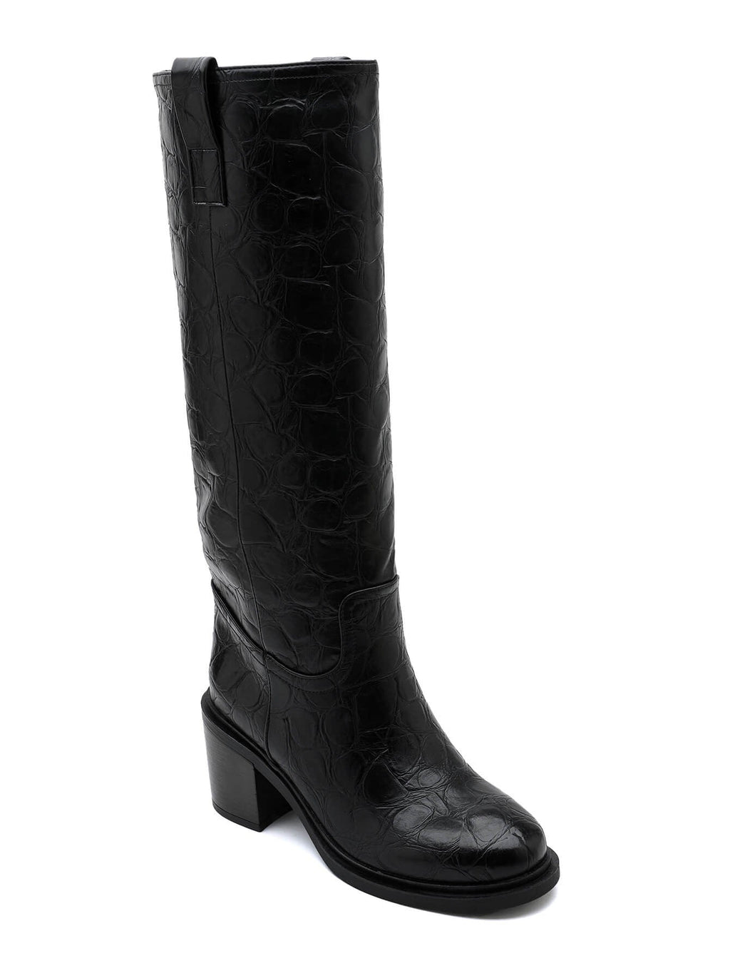 Francine – Block Heel Side-Zip Knee-High Boots for Women