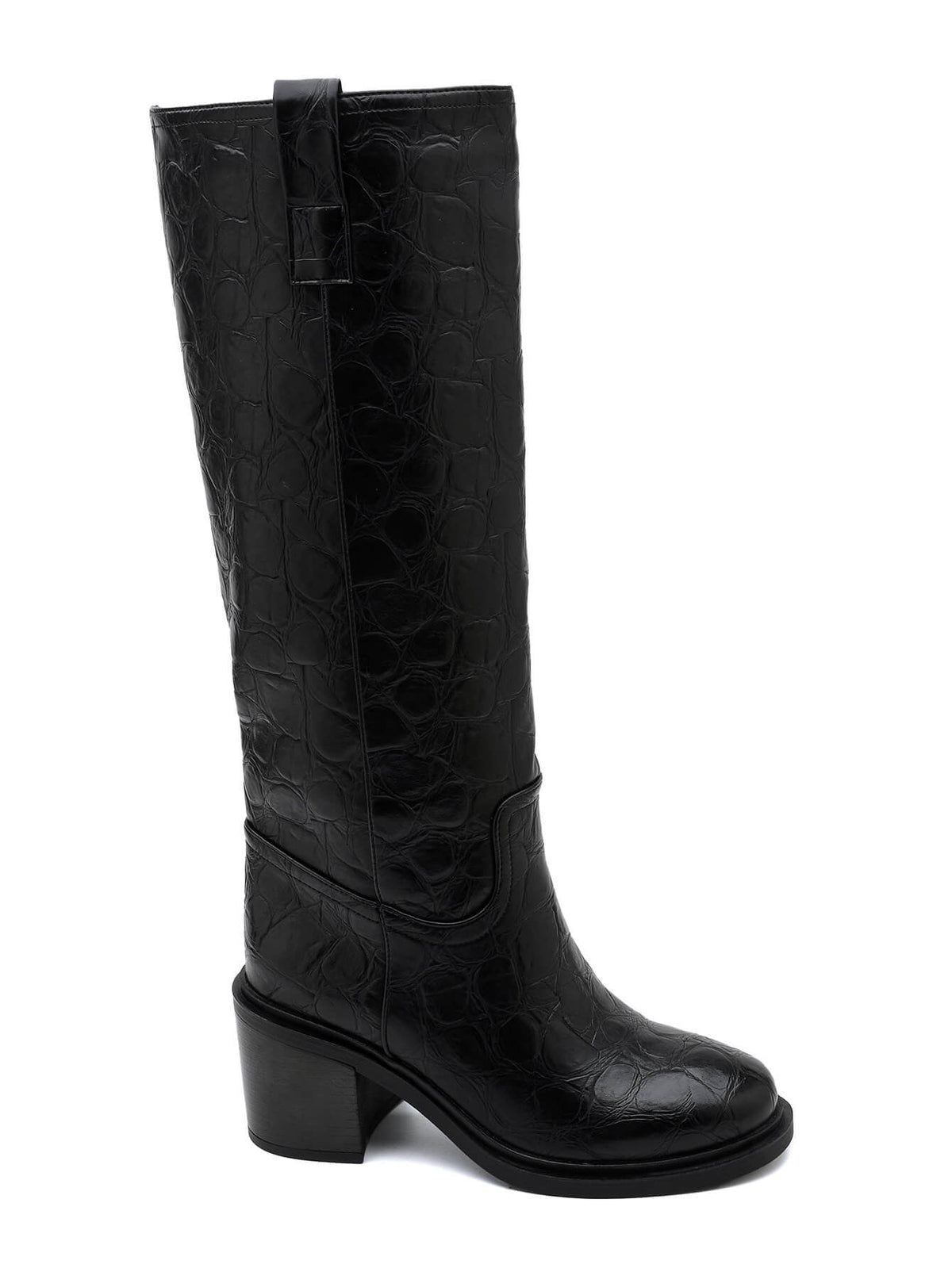 Francine – Block Heel Side-Zip Knee-High Boots for Women