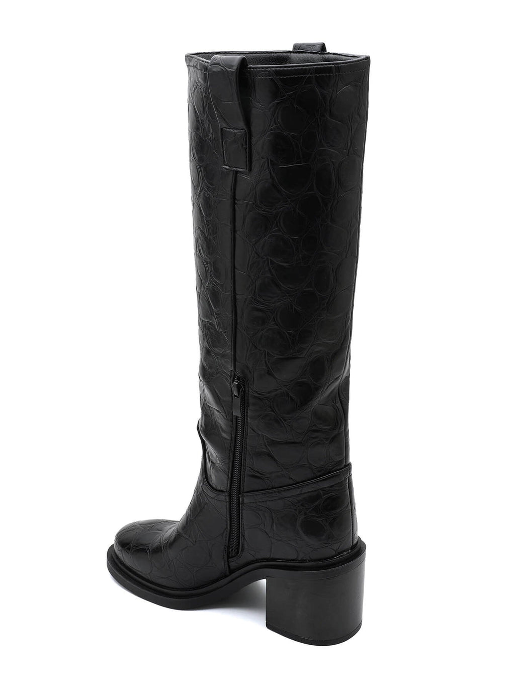 Francine – Block Heel Side-Zip Knee-High Boots for Women