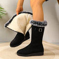 Kara – Buckle-Strap Shearling Winter Boots for Women