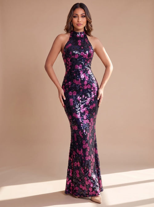 Agatha – Women's Halter Mermaid Formal Dress