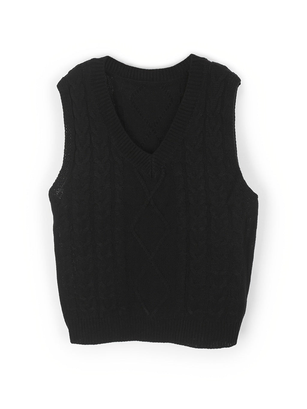 Luella – Chunky Cable-Stitch Pullover Vest for Women