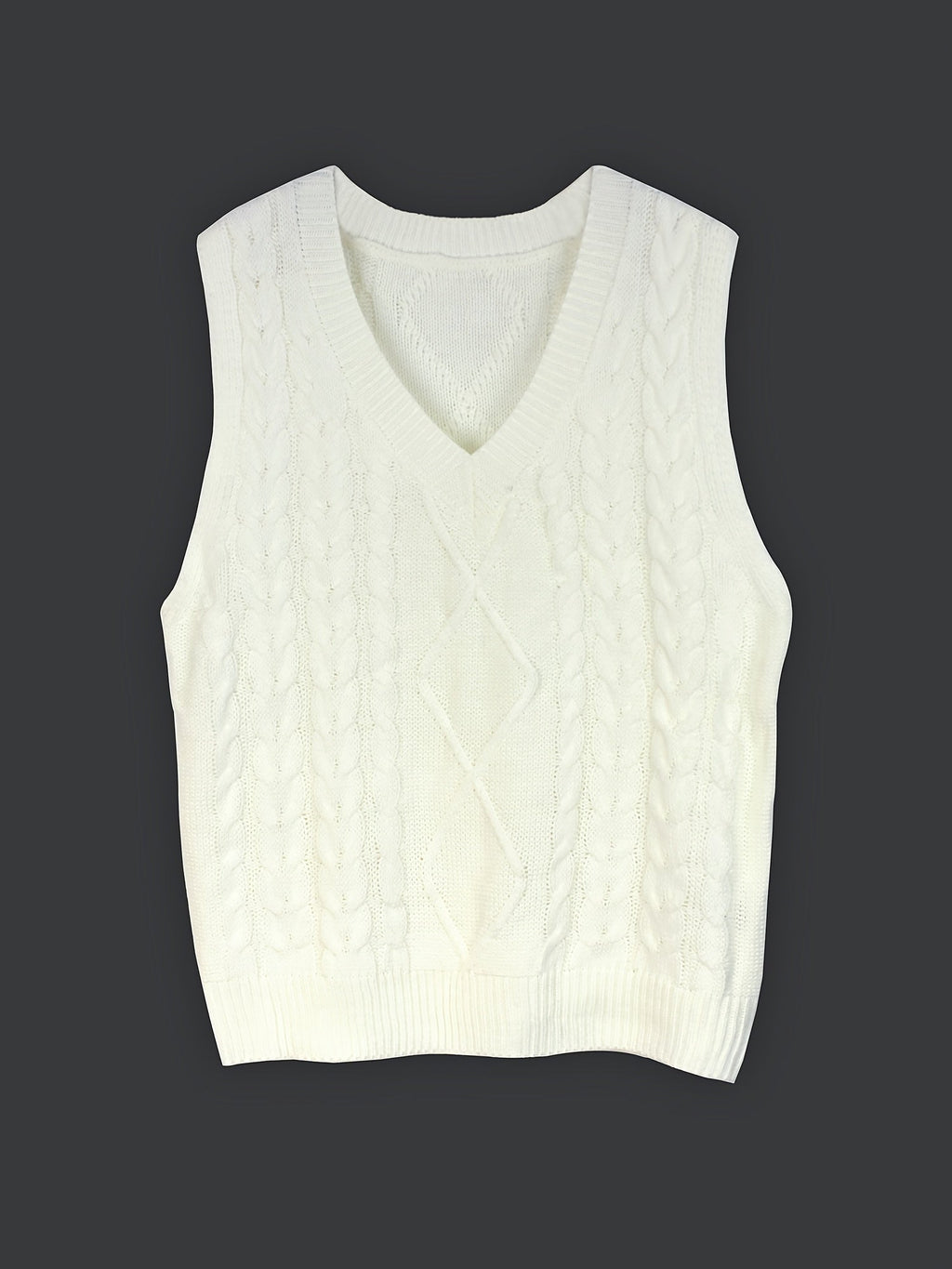 Luella – Chunky Cable-Stitch Pullover Vest for Women