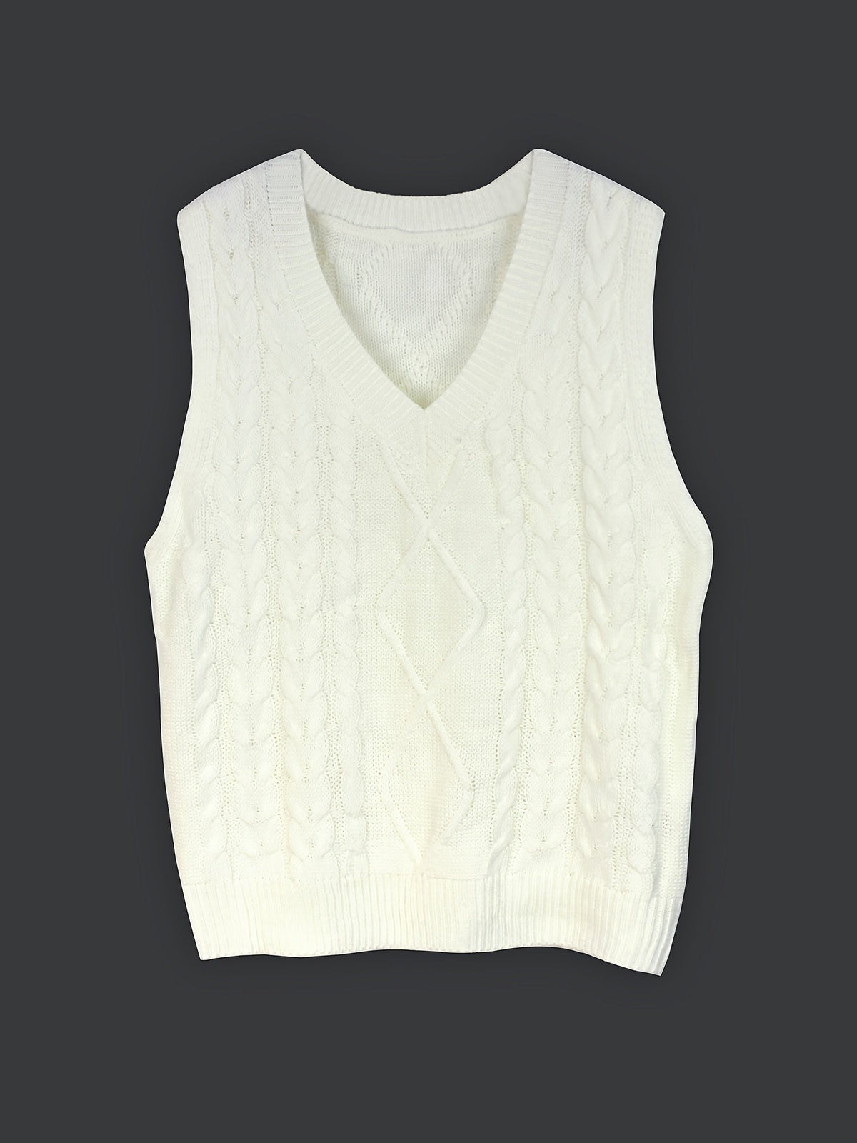Luella – Chunky Cable-Stitch Pullover Vest for Women