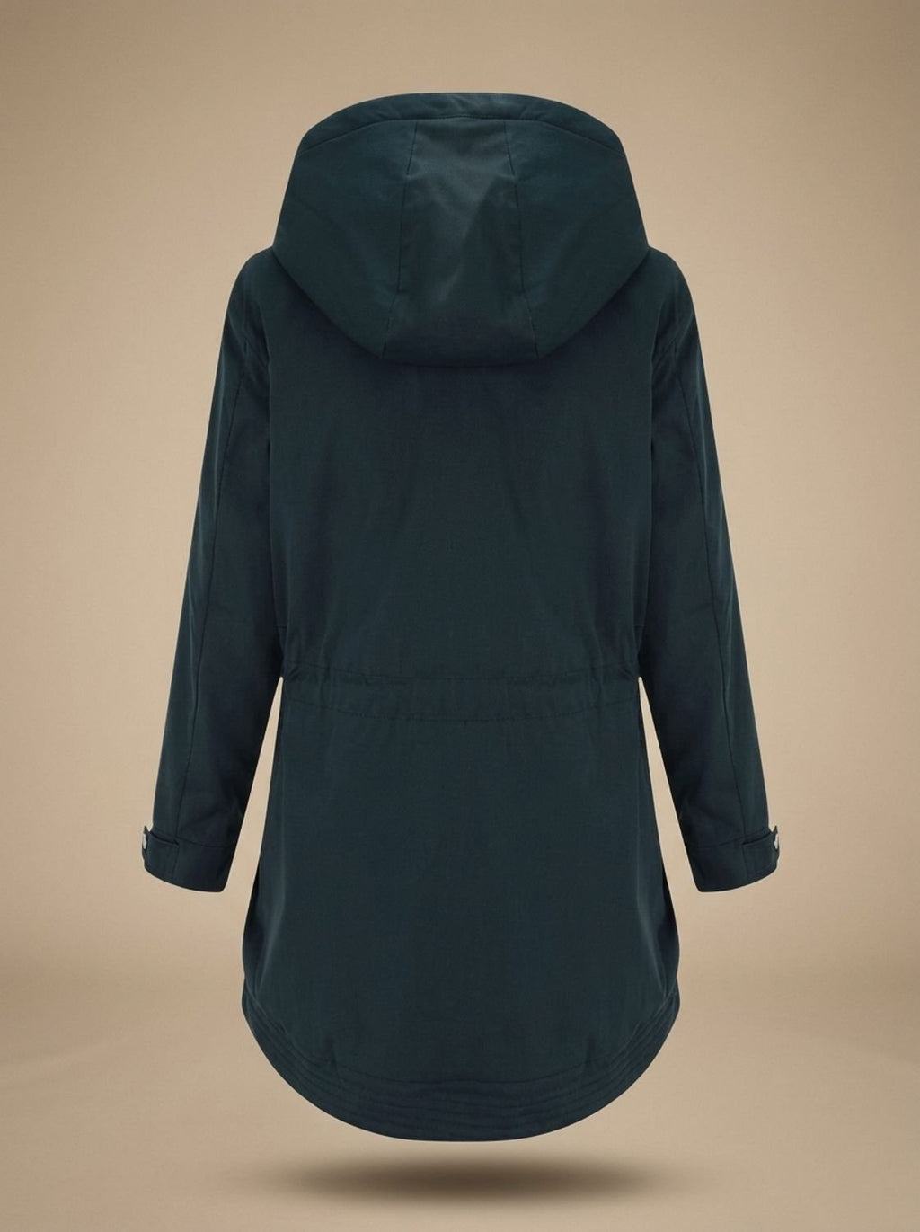 Damen Winterparka mit Fleece-Kapuze und taillierter Schnürung