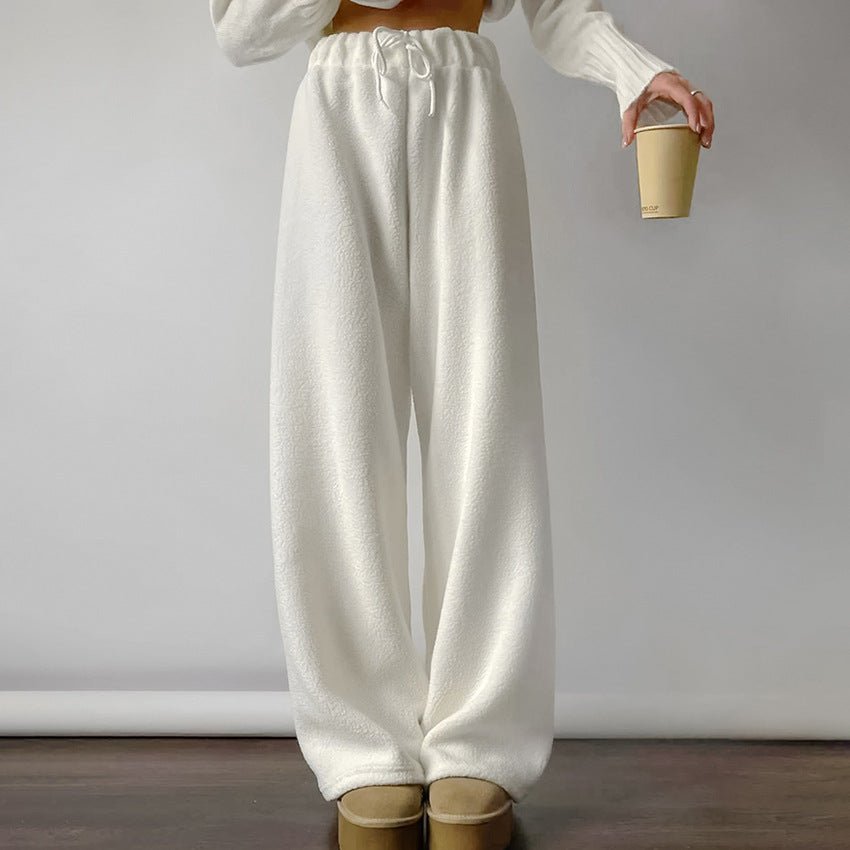 Dawn – Women's Sherpa Wide-Leg Lounge Pants