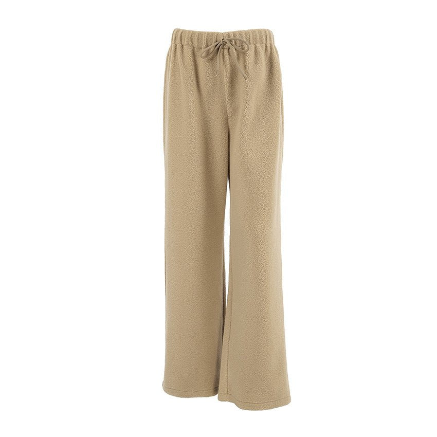 Dawn – Women's Sherpa Wide-Leg Lounge Pants