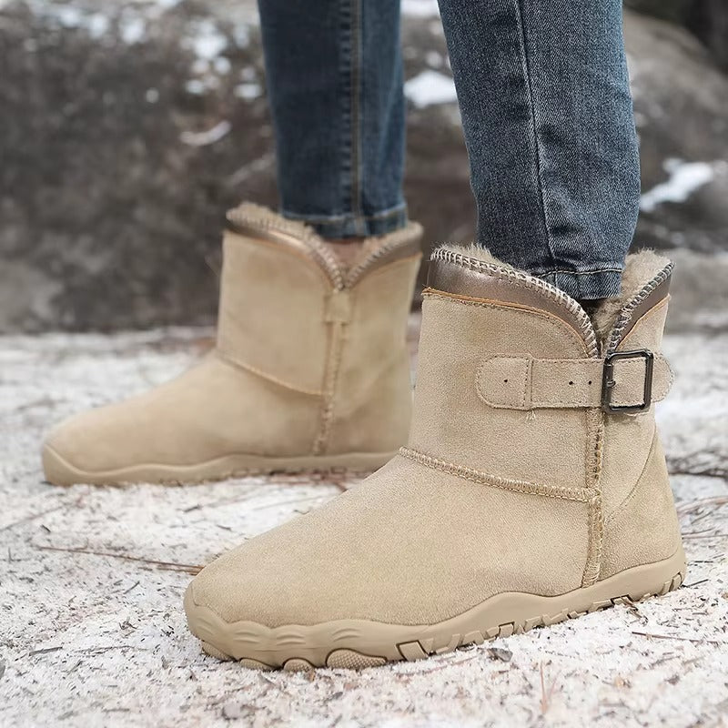 Delaney – Women's Wide Toe Buckle Ankle Boots