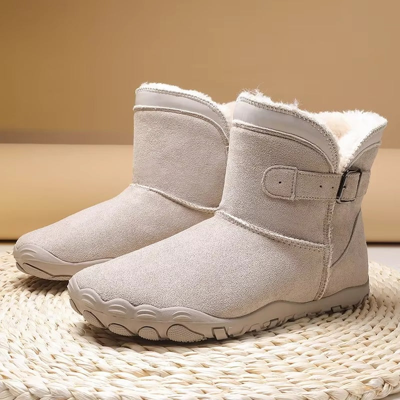 Delaney – Women's Wide Toe Buckle Ankle Boots
