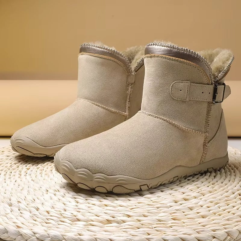 Delaney – Women's Wide Toe Buckle Ankle Boots