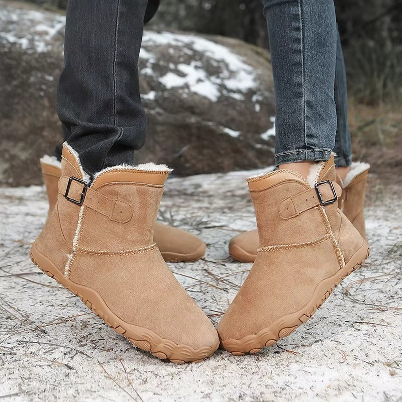 Delaney – Women's Wide Toe Buckle Ankle Boots
