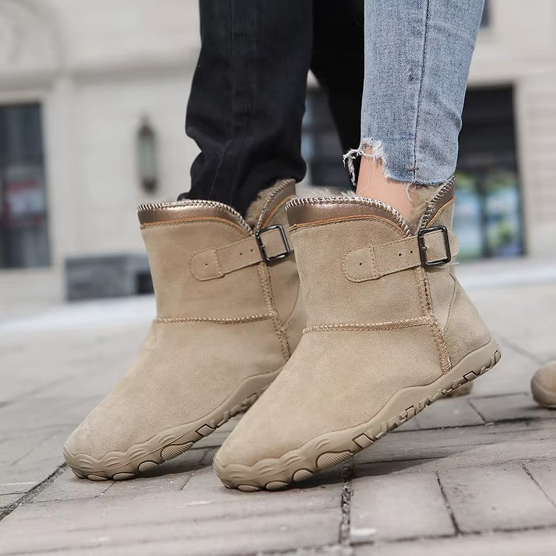 Delaney – Women's Wide Toe Buckle Ankle Boots