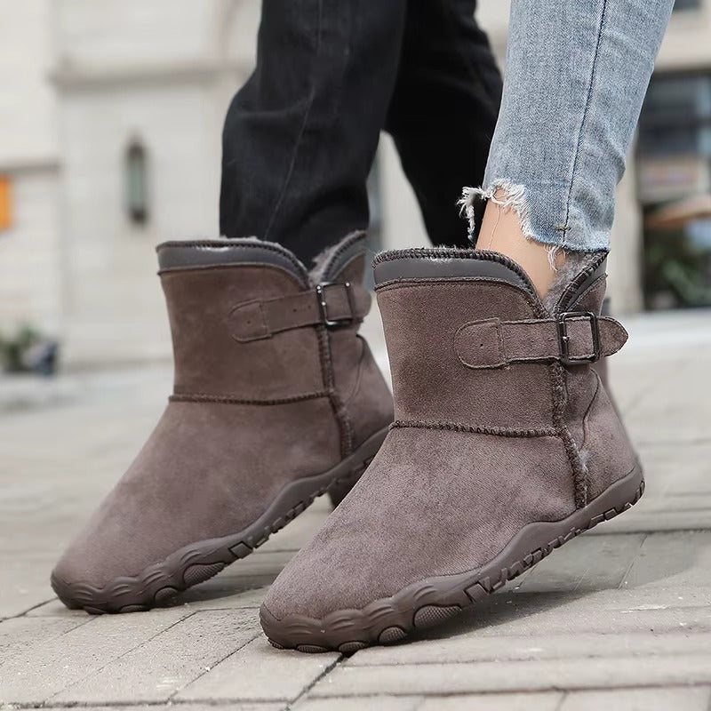 Delaney – Women's Wide Toe Buckle Ankle Boots