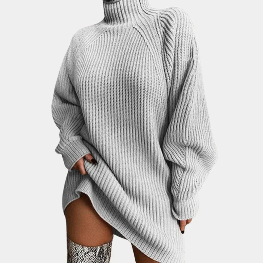 Delia – Women's Raglan-Sleeve Mini Sweater Dress