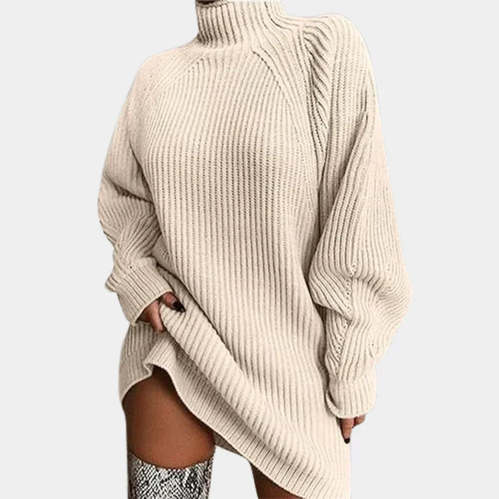 Delia – Women's Raglan-Sleeve Mini Sweater Dress