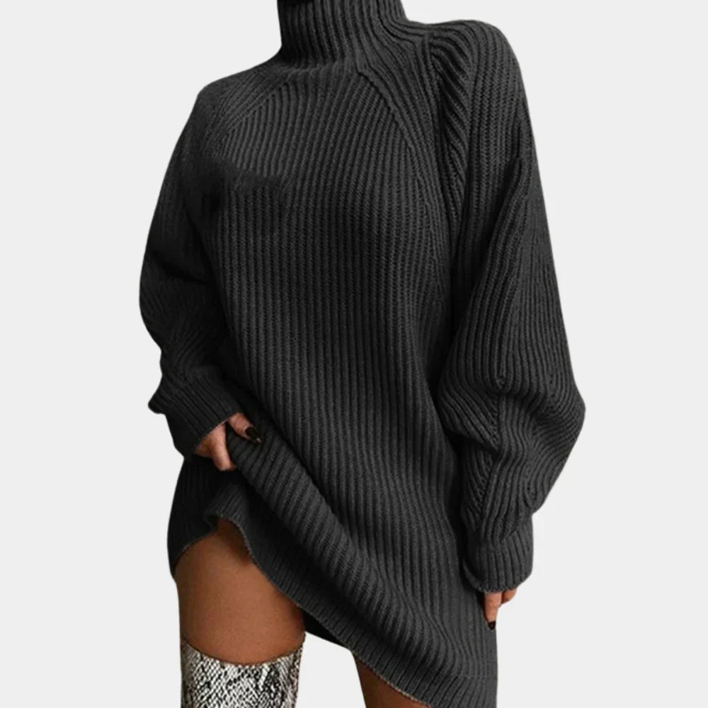 Delia – Women's Raglan-Sleeve Mini Sweater Dress