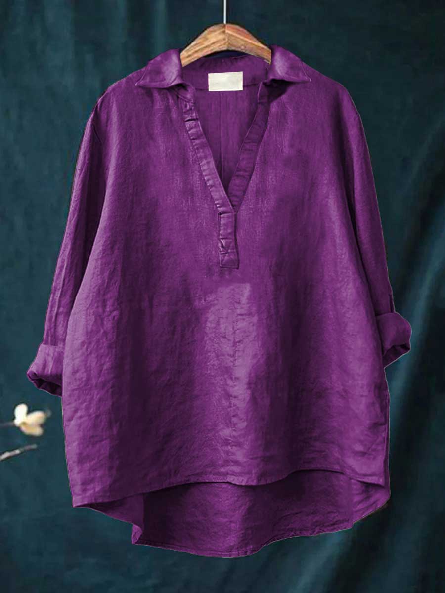 LAILA | Elegant Summer Linen Blouse