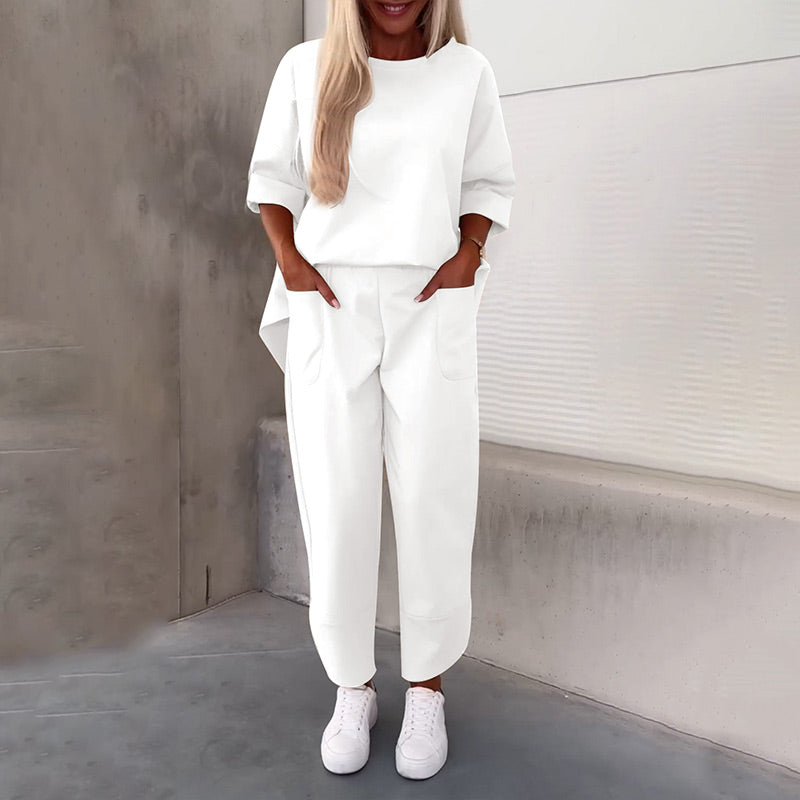 Millie – Relaxed Fit Side-Slit Two-Piece Set for Women