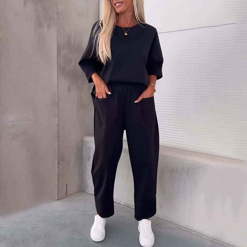 Millie – Relaxed Fit Side-Slit Two-Piece Set for Women