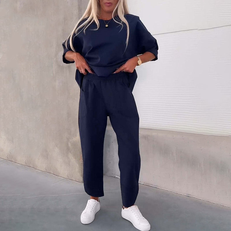 Millie – Relaxed Fit Side-Slit Two-Piece Set for Women