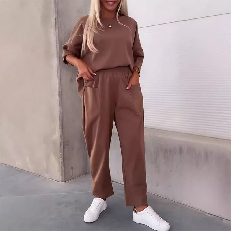 Millie – Relaxed Fit Side-Slit Two-Piece Set for Women