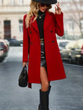 Allegra – Wool-Look Double-Breasted Coat for Women