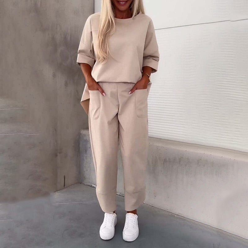 Millie – Relaxed Fit Side-Slit Two-Piece Set for Women