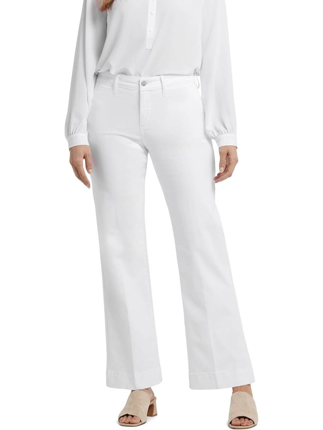 Sharon – Wide-Leg Trouser Jeans with Pressed Crease for Women