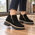 Zanetti-Como Zip Ankle Boots - Black