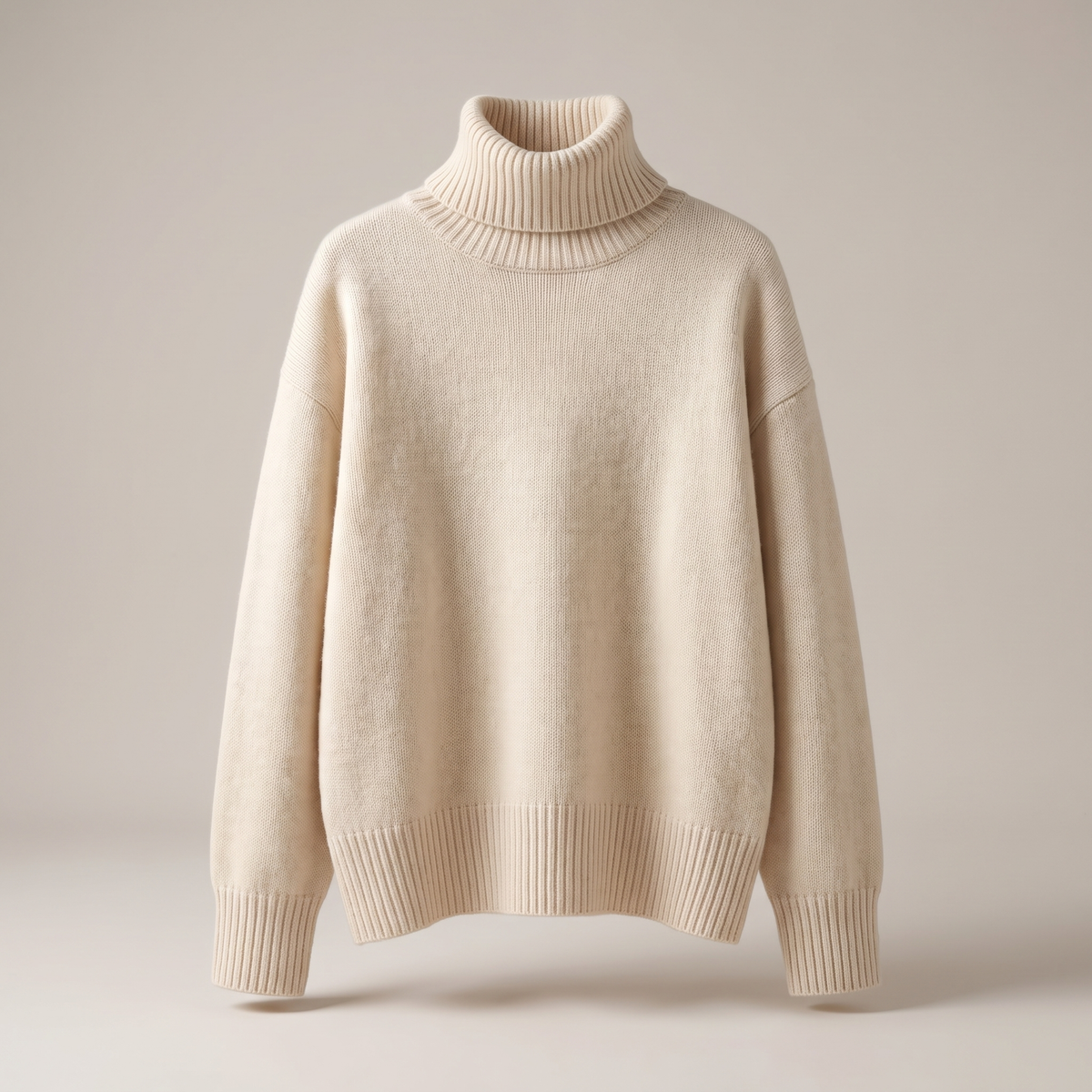 Genevra – Relaxed Fit Ribbed Turtleneck Sweater for Women
