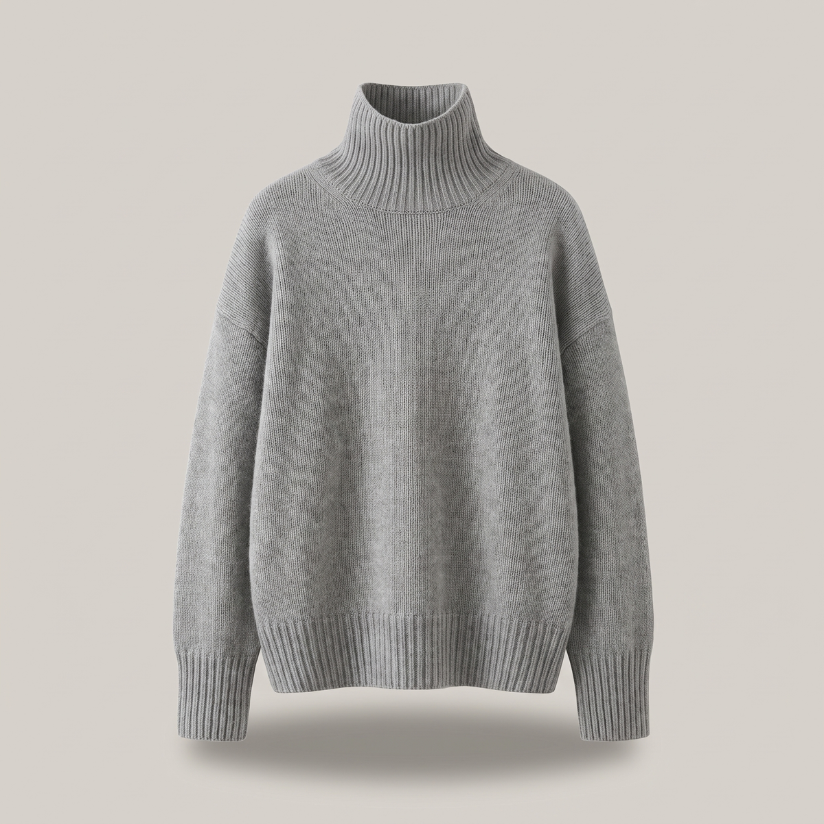 Genevra – Relaxed Fit Ribbed Turtleneck Sweater for Women