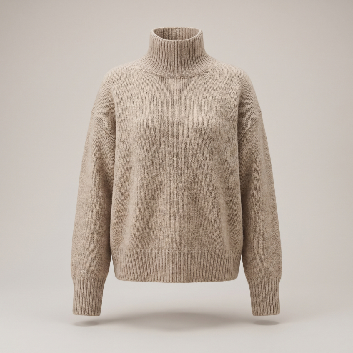 Genevra – Relaxed Fit Ribbed Turtleneck Sweater for Women