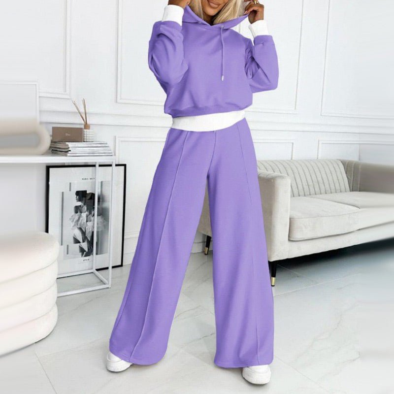 Cynthia – Drawstring Wide-Leg Lounge Set for Women