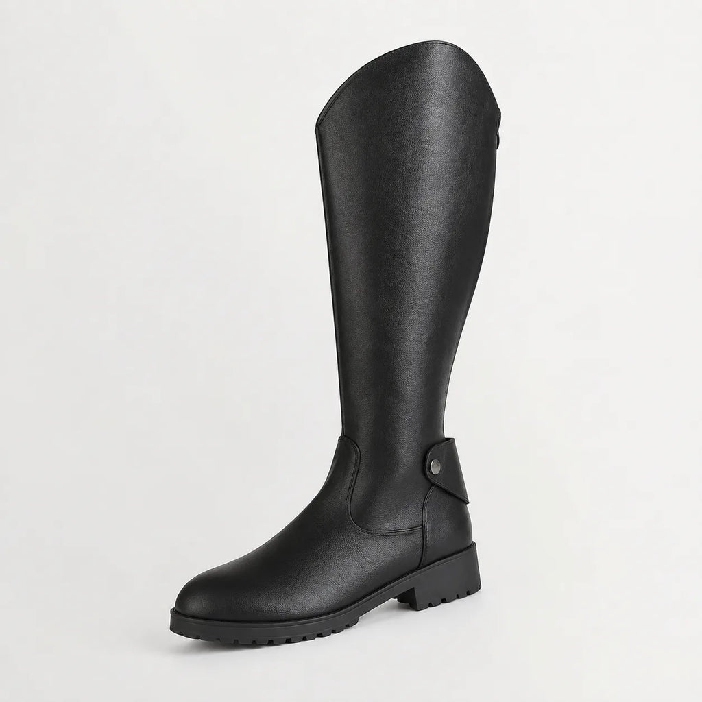 Mae – Women's Tall Leather-Look Knee-High Boots