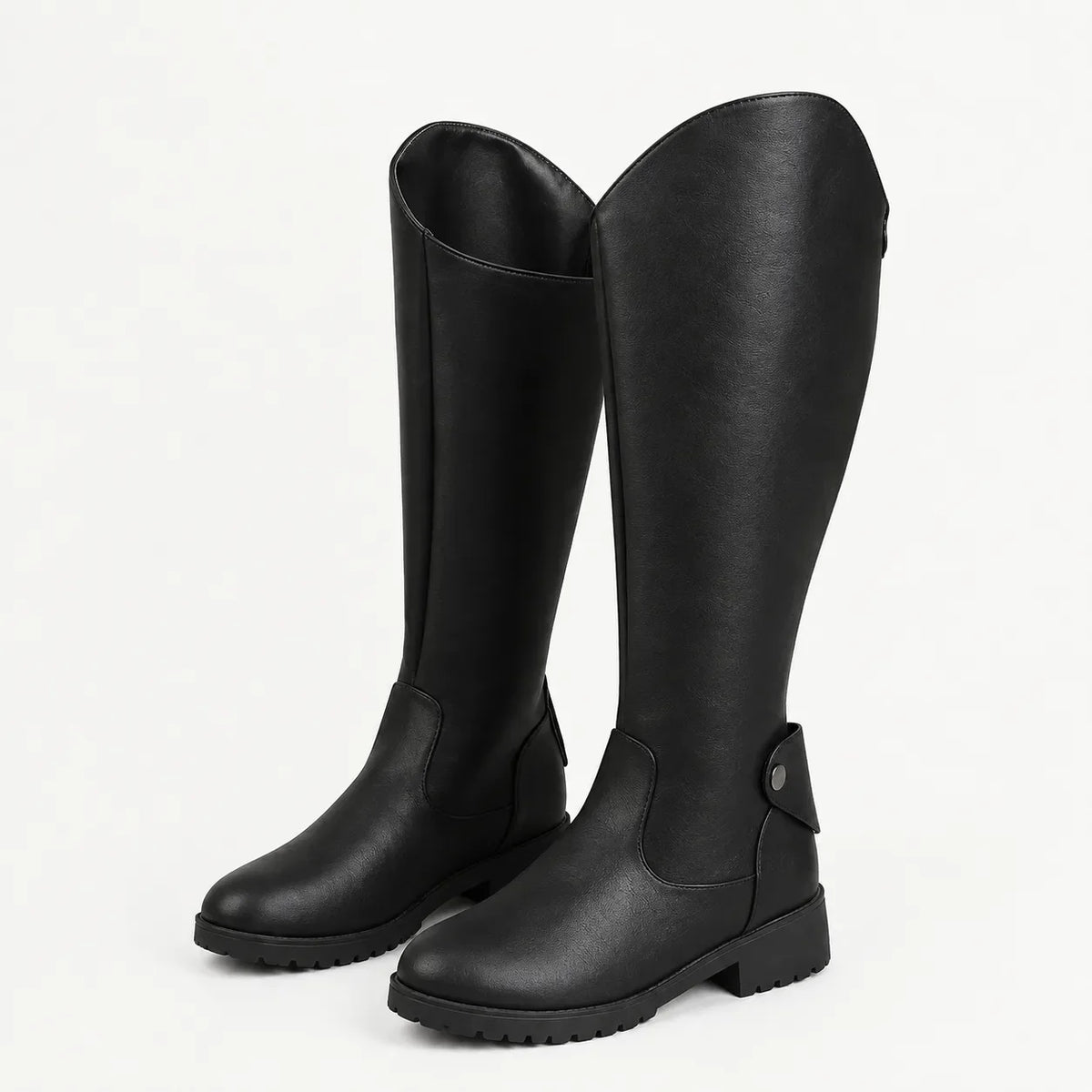 Mae – Women's Tall Leather-Look Knee-High Boots